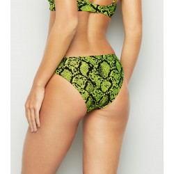 Green Snake Print Bikini Bottoms