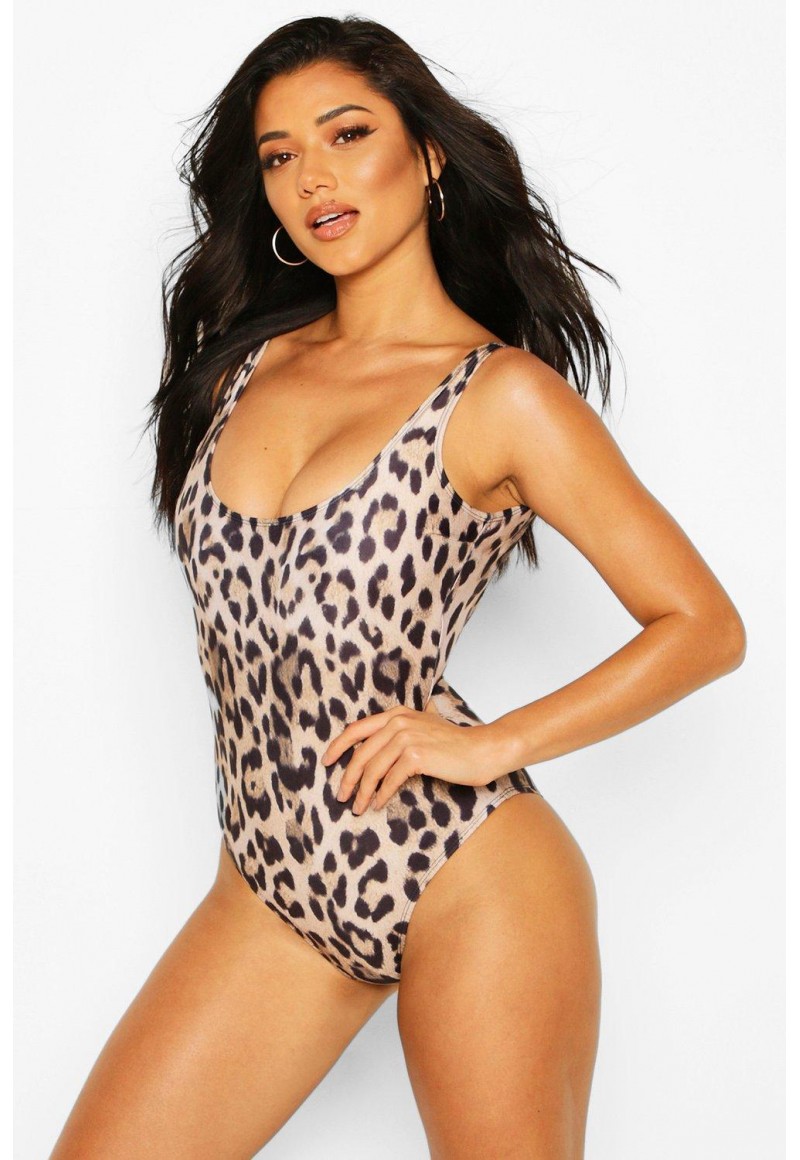 Leopard Scoop Swimsuit